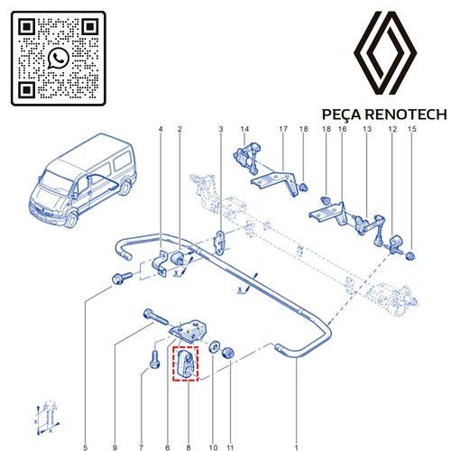 RN 302278-P 7700302278 BUCHA DA PONTA DA BARRA ESTAB. TRAS. MASTER -3-